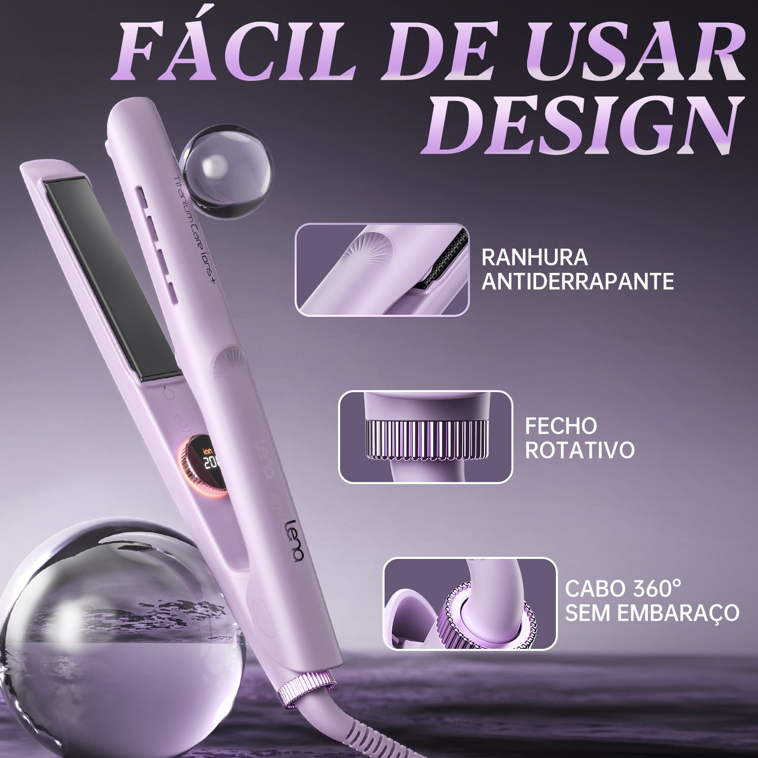 Alisador de cabelo LENA- H12