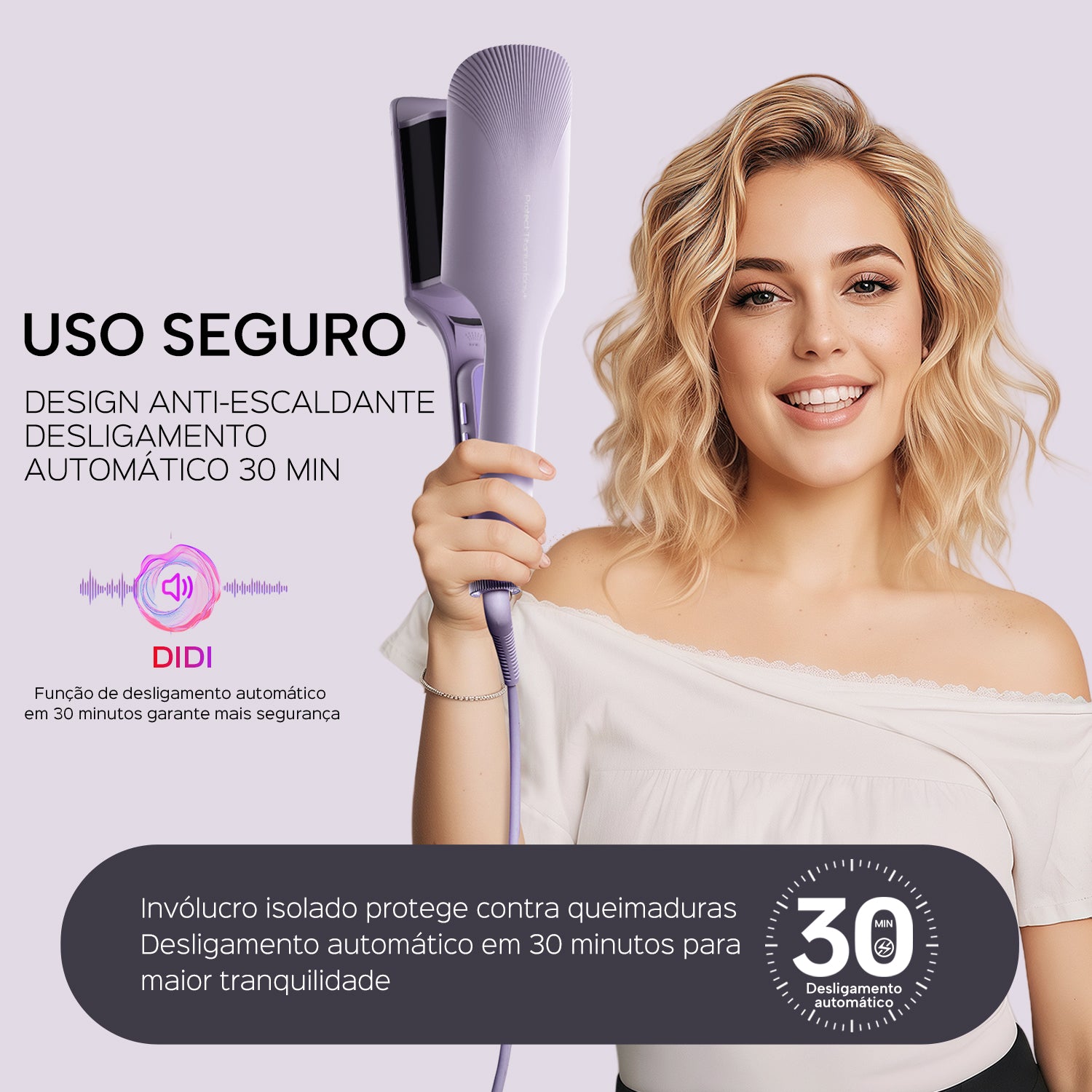 Modelador de Cachos Ondulados LENA - S17s